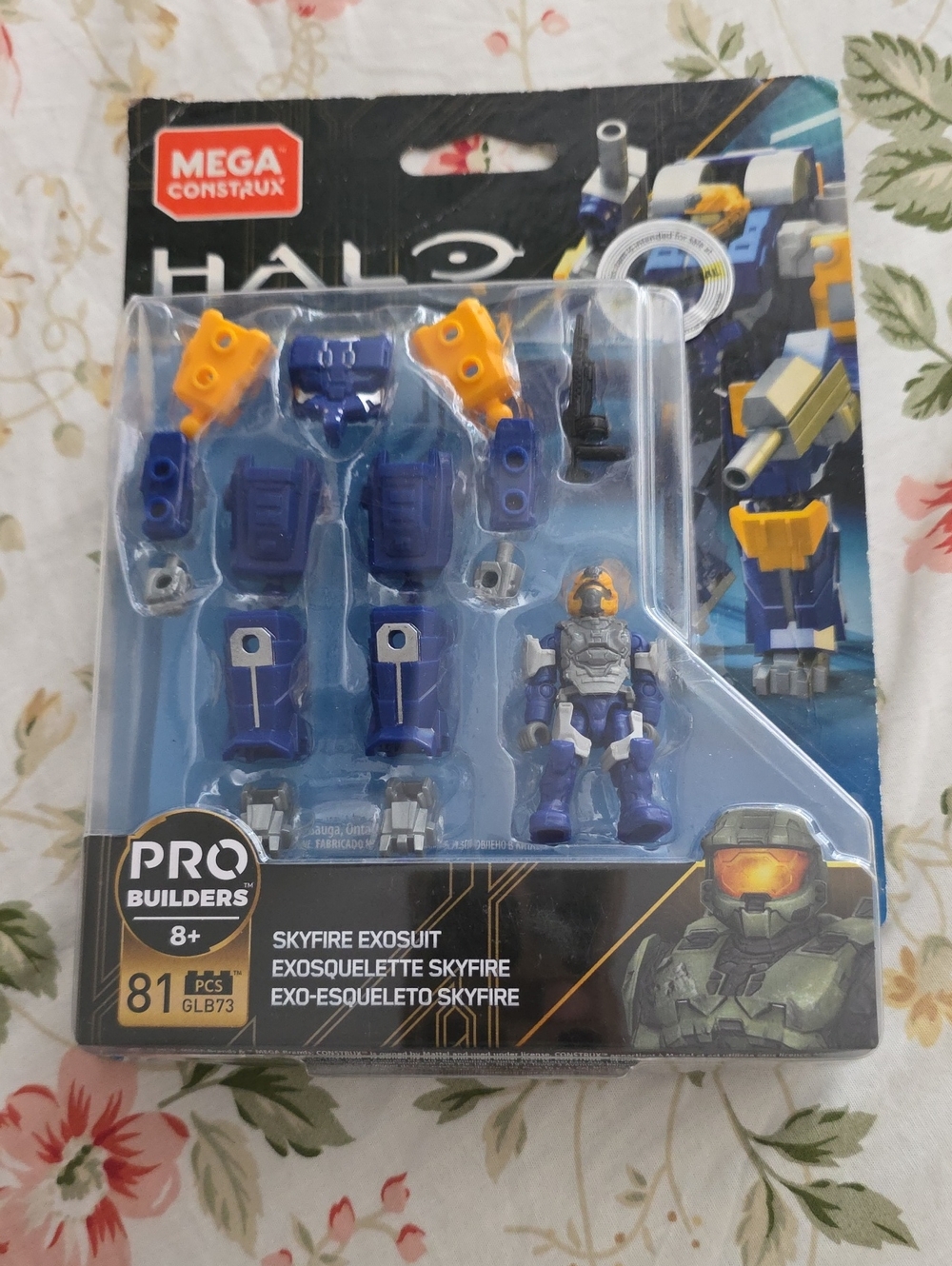 MEGA Construx Halo Skyfire Exosuit Building Set – Blue & Yellow